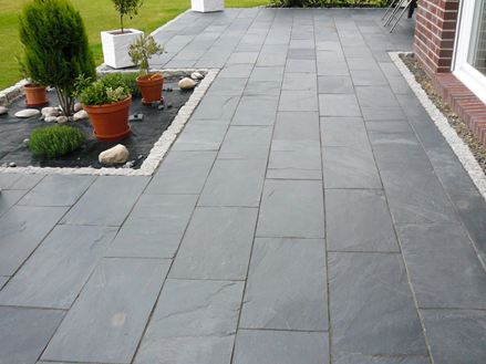 leisteen buiten schoonmaken